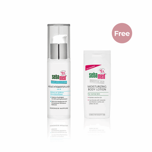 Sebamed Hydrating Fluid SPF20 + 1 FREE Sebamed Moisturizing Body Lotion 200ml