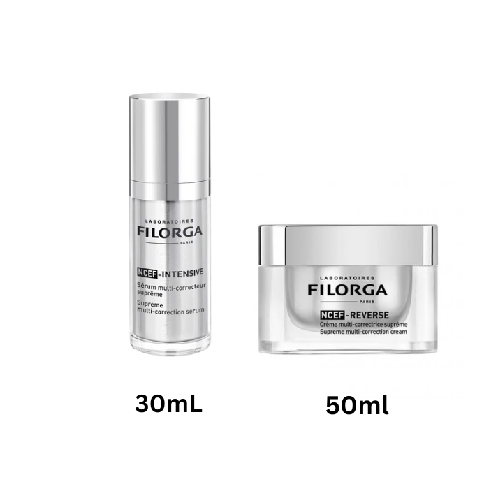 Filorga NCEF Bundle: NCEF-Intensive Serum 30ml + NCEF-Reverse Cream 50ml Benefit from 10% OFF