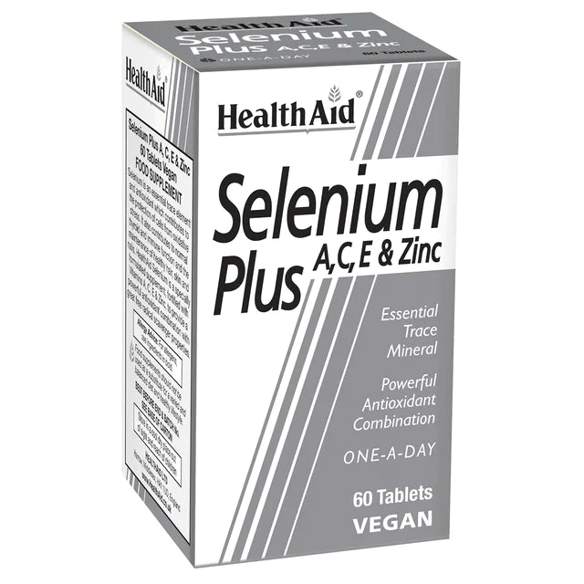 Health aid Selenium Plus A,C,E & Zinc 60 Capsules