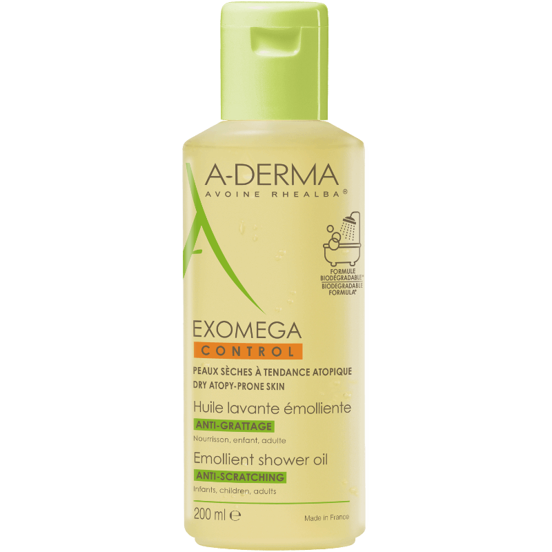 Aderma Exomega Control Emollient Shower Oil 200 ml