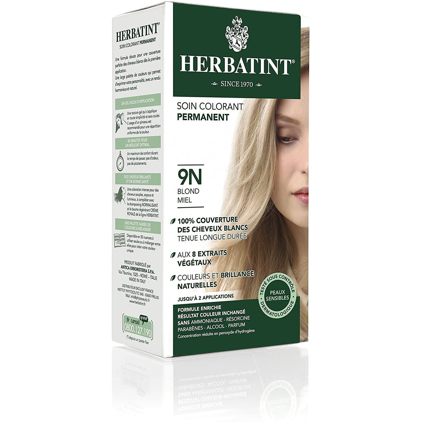 Herbatint Honey Blonde 9N 150Ml