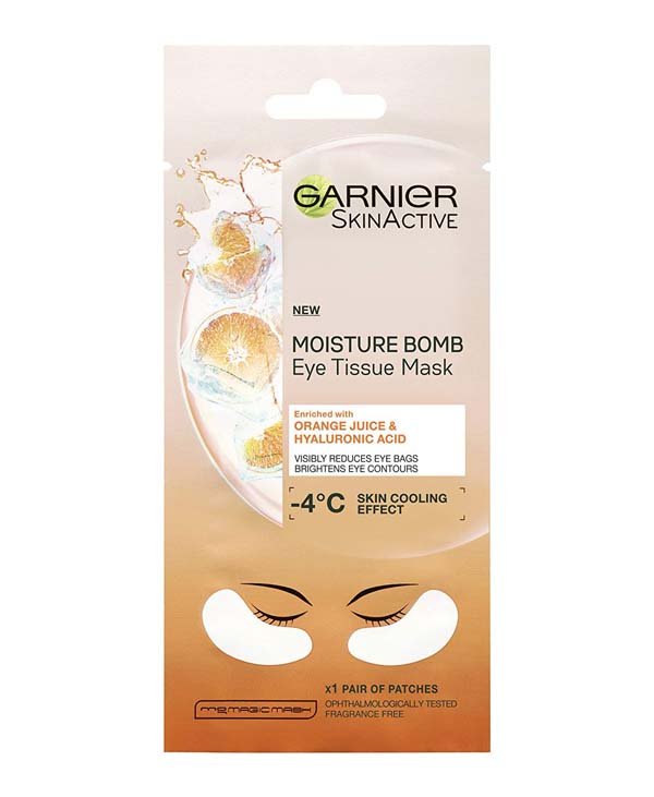 Garnier Hydra Bomb Eye Tissue Mask Orange