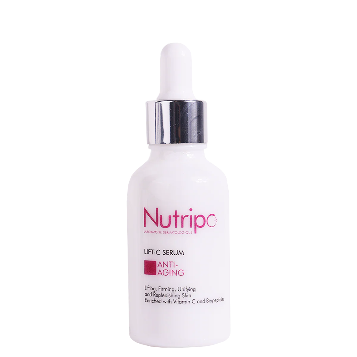 Nutripo Lift-C Serum bottle on a white background