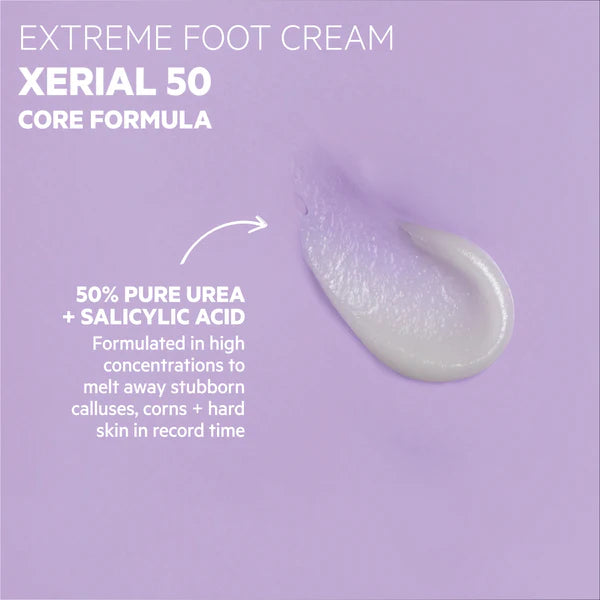 Texture riche et nourrissante de la crème SVR Xerial 50 Extrême – hydrate intensément, apaise les sensations d’inconfort et répare la peau des pieds