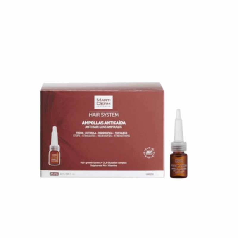 MARTIDERM HAIR SYSTEM ANTI HAIR LOSS AMPOULES 14 AMP