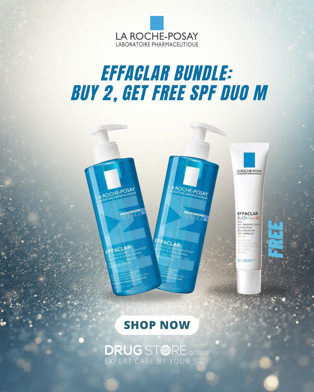 La Roche-Posay Effaclar Bundle | Buy 2×400ml & Get Effaclar Duo M SPF 30 Free
