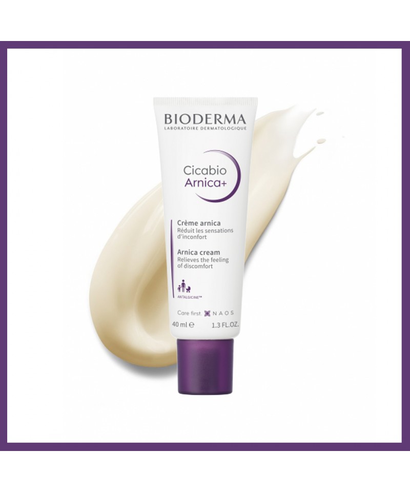 Crème apaisante Bioderma Cicabio Arnica+ 40 ml – réduit les bleus, bosses et ecchymoses, convient aux adultes et enfants, sans parfum ni alcoo