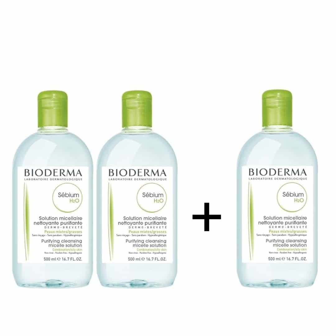Bioderma Sébium H2O 500ml – Micellar water for cleansing oily and acne-prone skin