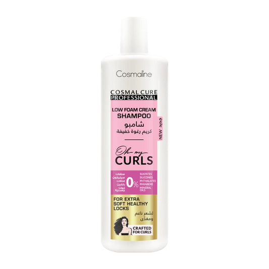 Cosmaline Cosmal Cure Professional Oh My Curls Cream Shampoo Low Foam 500 ml