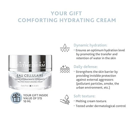 Pot de 50 ml de gel Esthederm Cellular Water, hydratant léger repulpant