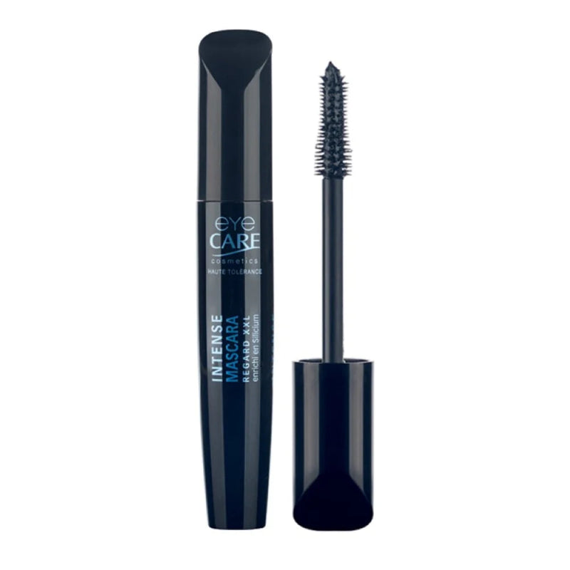Eye Care Mascara Intense Regard XXL in Noir (black), 10g tube shown in full retail packaging.