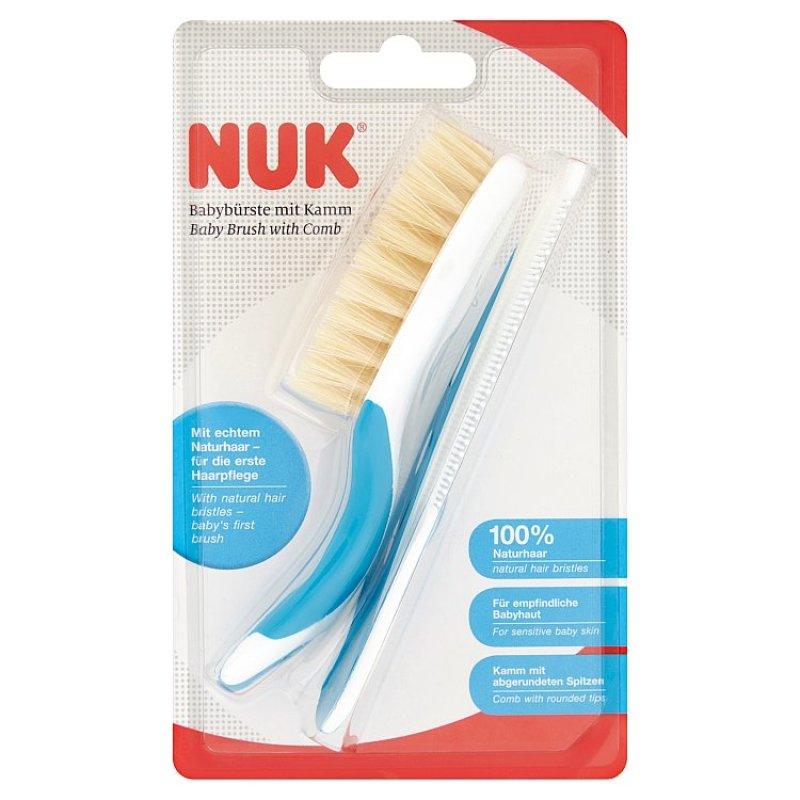 Nuk Baby Brush & Comb Set- Blue