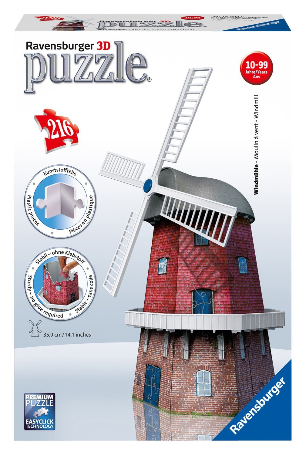Ravensburger Toys 3D Puzzle Windmill - 216 pieces