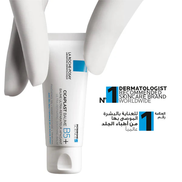 La Roche-Posay Cicaplast Baume B5+ 40ml â Baume multi-rĂ©parateur apaisant, enrichi en vitamine B5 et beurre de karitĂ©, pour protĂ©ger et rĂ©gĂ©nĂ©rer les peaux irritĂ©es et fragilisĂ©es
