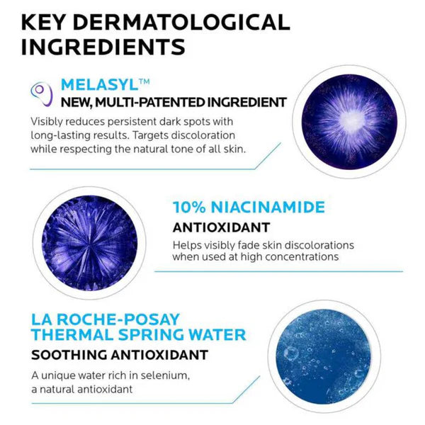 La Roche-Posay Mela B3 Serum 30ml – Sérum anti-taches éclaircissant à la niacinamide et au mélasyl, unifie le teint et corrige les taches pigmentaires
