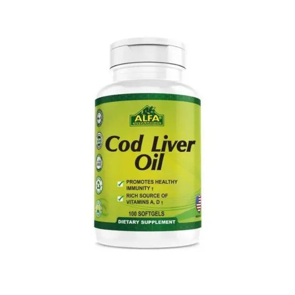 Alfa Cod Liver Oil 100 Softgels