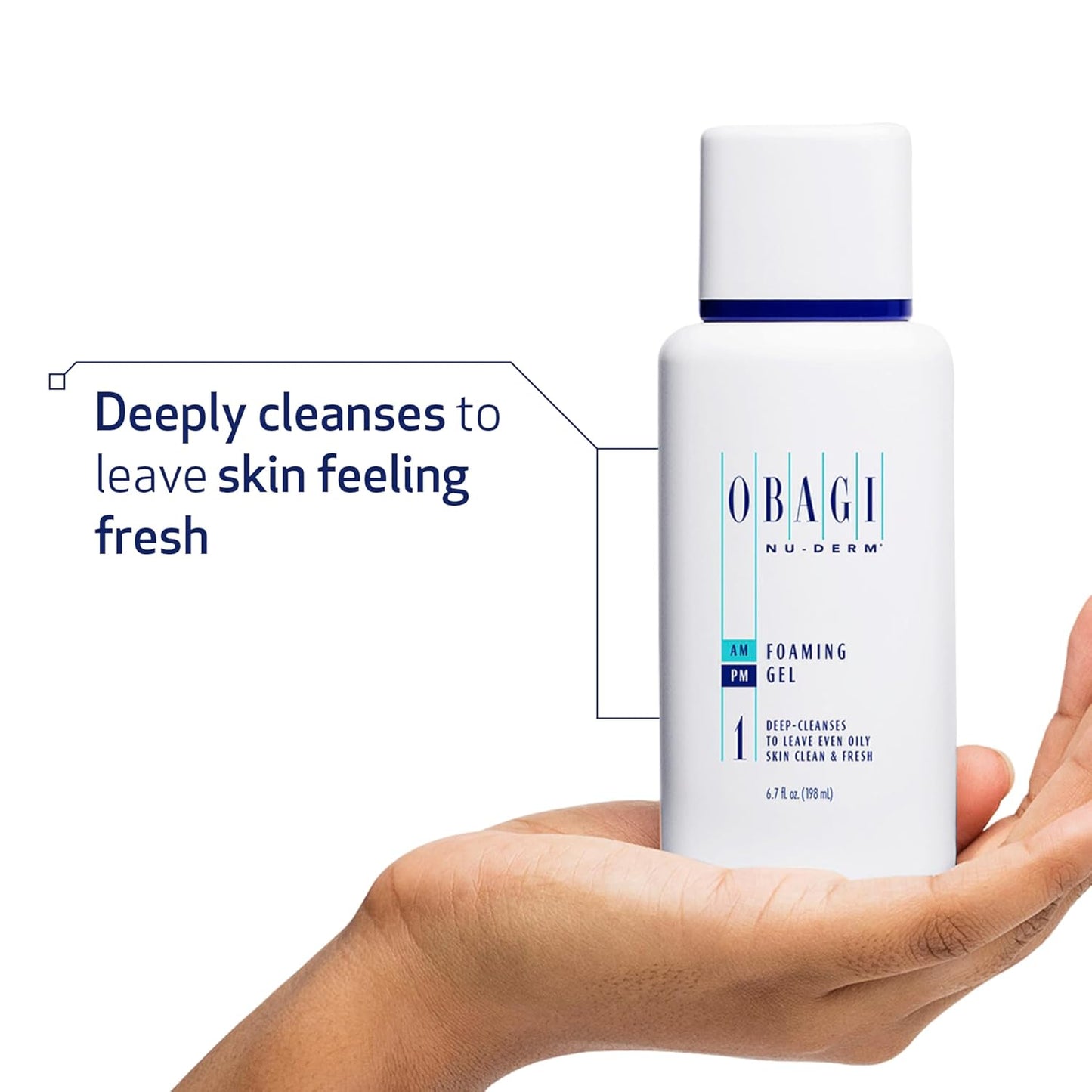 Obagi Foaming Gel in Skincare Routine – Shown with Other Obagi Products in Haul Setup