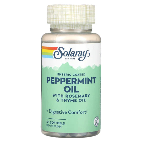 Solaray Peppermint Oil 60 Softgels