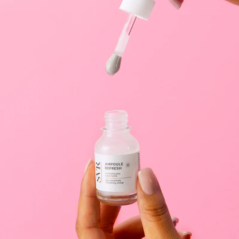 SVR Ampoule Refresh Eye Concentrate 15ml – Soin contour des yeux défatigant à effet frais, atténue poches et cernes