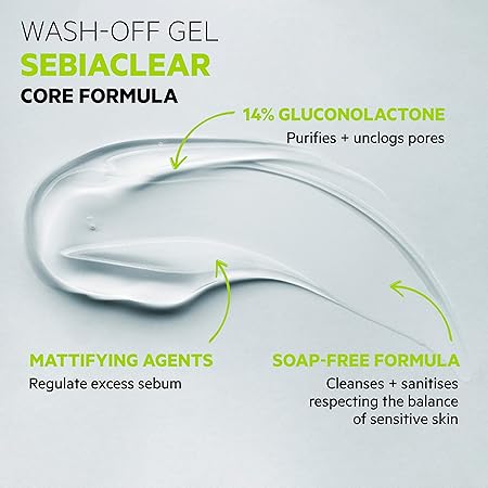 SVR Sebiaclear Gel Moussant 400ml β Purifying Foaming Gel Cleanser for Oily and Acne-Prone Skin