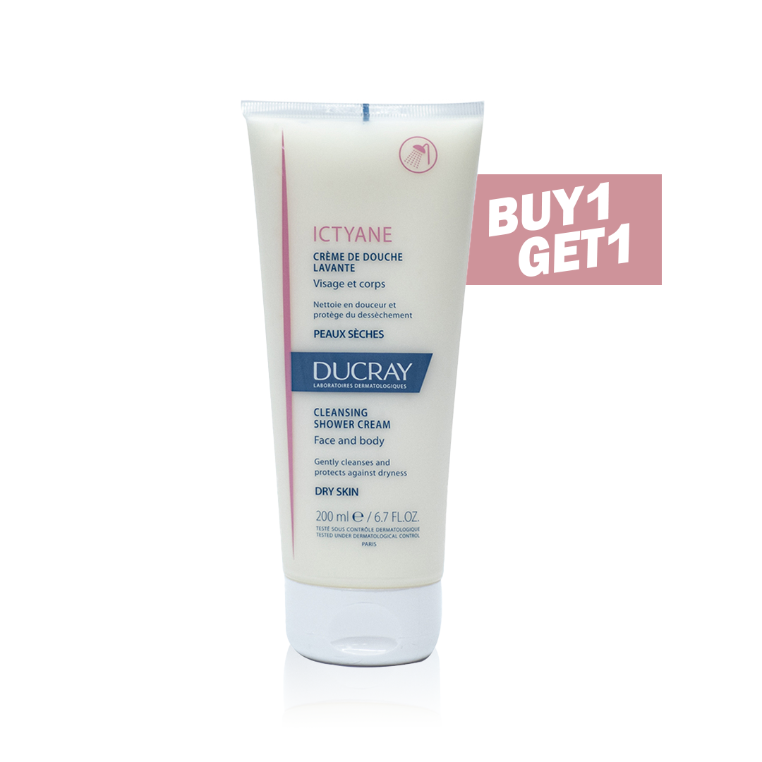 Ducray Ictyane Crème de Douche ( Buy 1 Get 1 FREE)