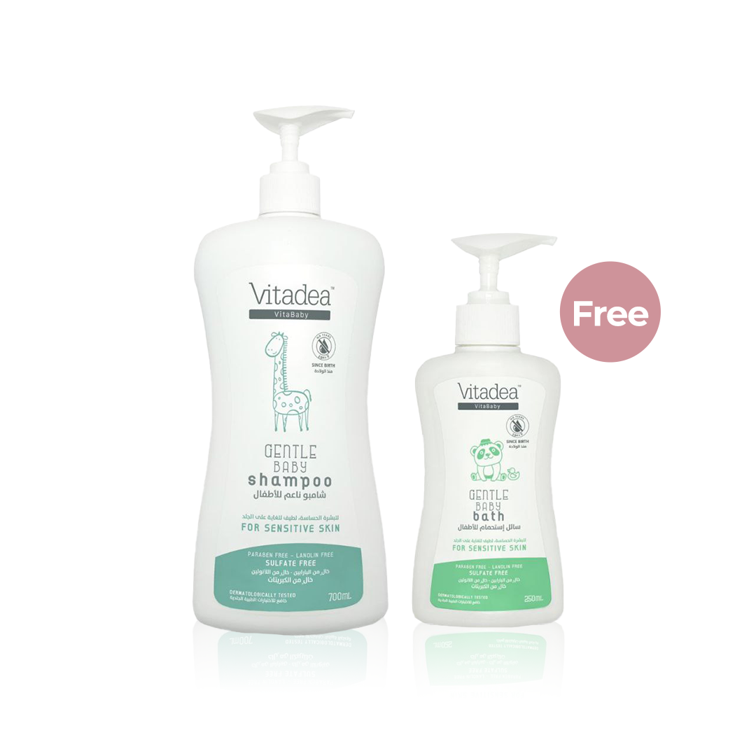 Vitadea Gentle Baby Shampoo 700ml + 1 FREE Gentle Baby Bath 250ml