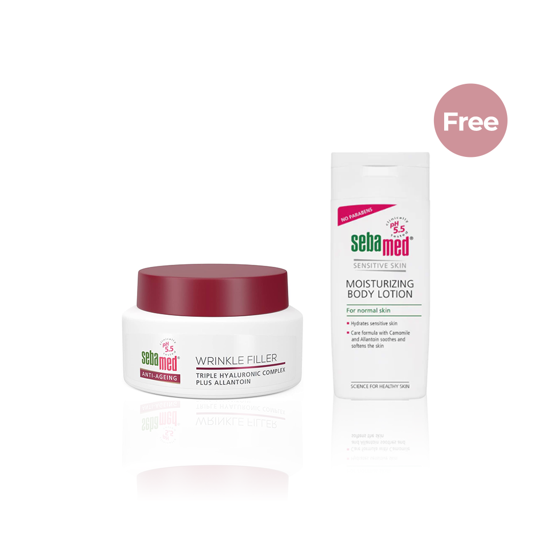 Sebamed Anti aging Wrinkle Filler + 1 FREE Sebamed Moisturizing Body Lotion 200ml