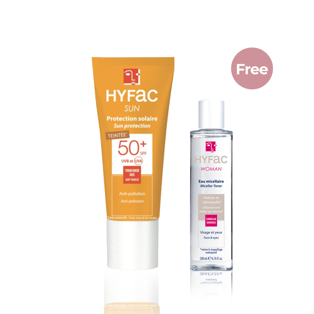 Hyfac Sun Protection SPF50+ + 1 FREE Hyfac Women Micellaire Toner 200ml