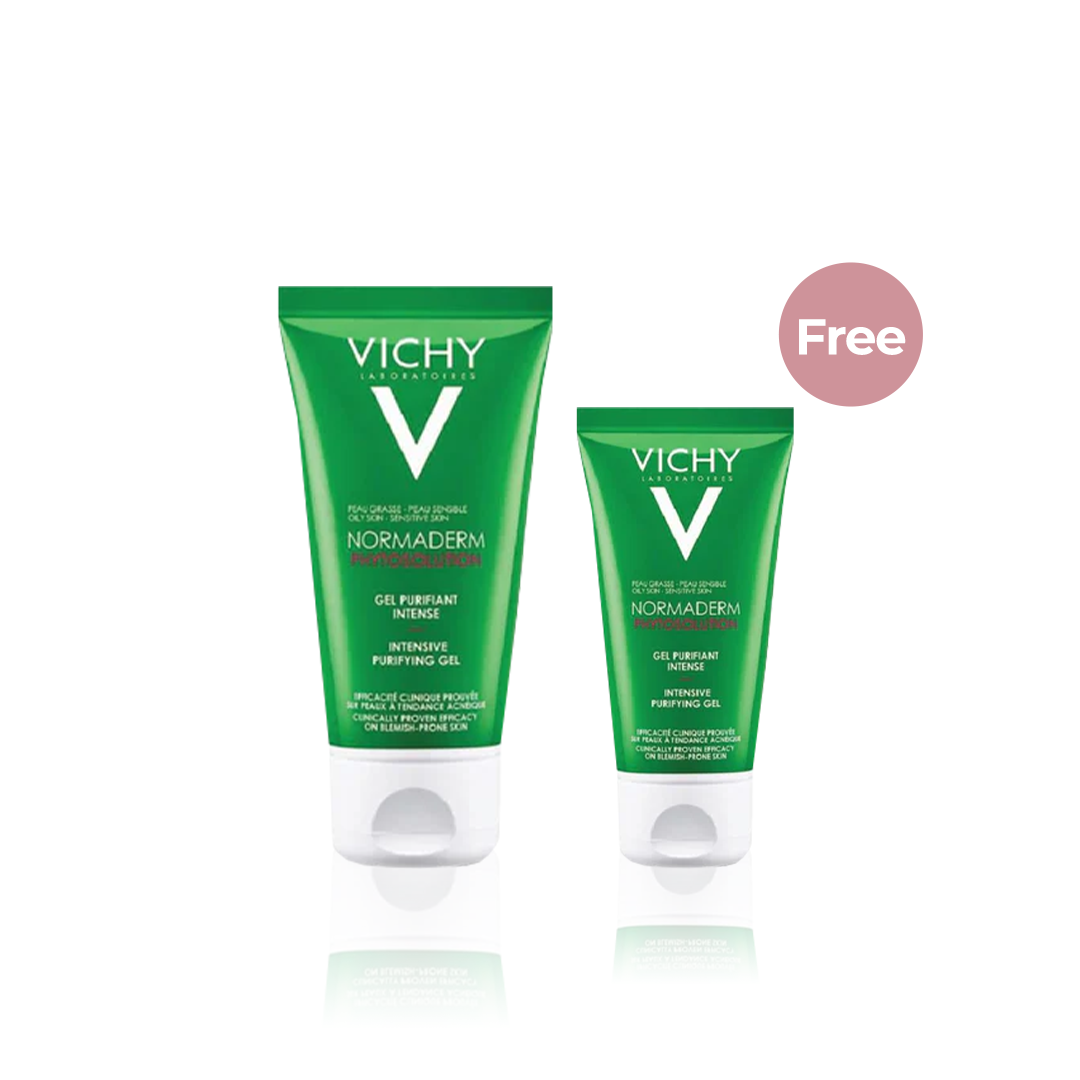 Vichy Normaderm Phytosolution Intensive Purifying Gel 200ml + 1 FREE Vichy Normaderm Phytosolution Intensive Purifying Gel 50ml