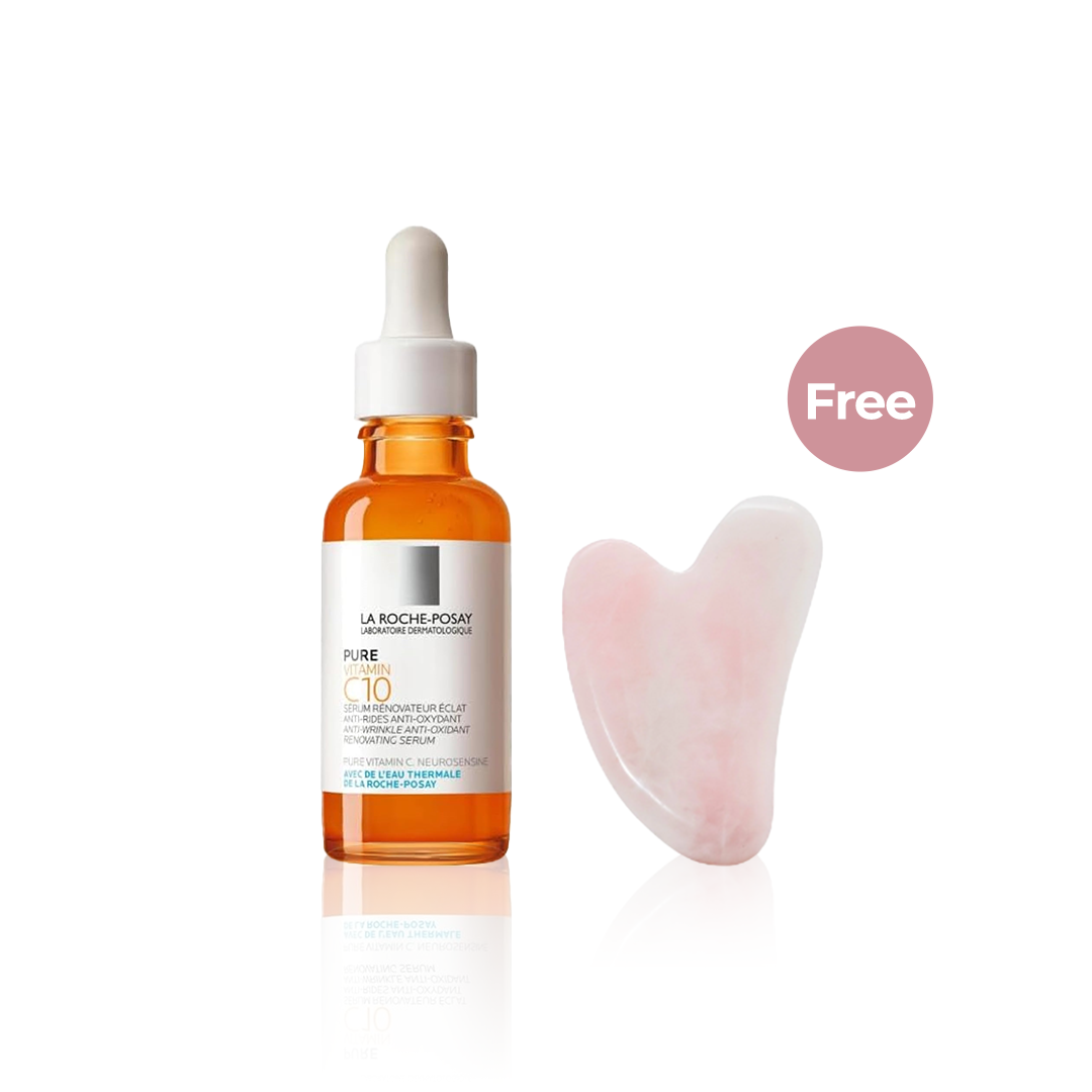 La roche Posay Pure vitamin C10 Serum 30ml + 1 FREE Gua sha