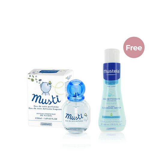 Mustela Musti perfume + 1 FREE Mustela No rinse cleansing water 50ml