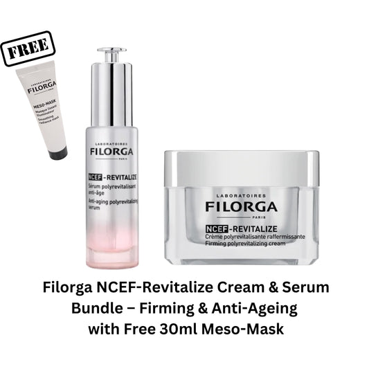 Filorga NCEF-Revitalize Cream & Serum Bundle – Firming & Anti-Ageing with Free 30ml Meso-Mask