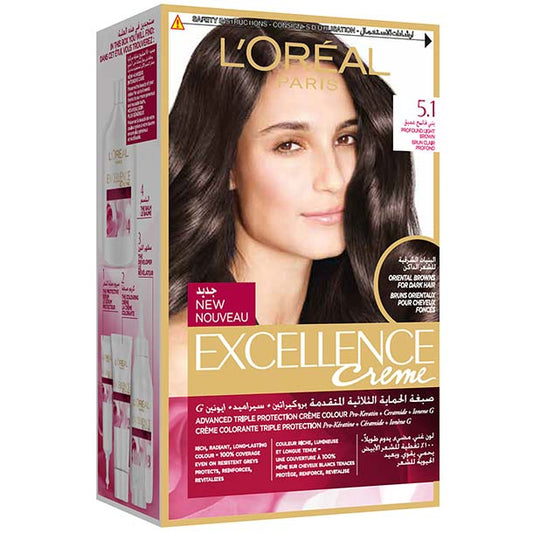 L'Oreal Paris Excellence Crème 5.1 Profound Light Brown