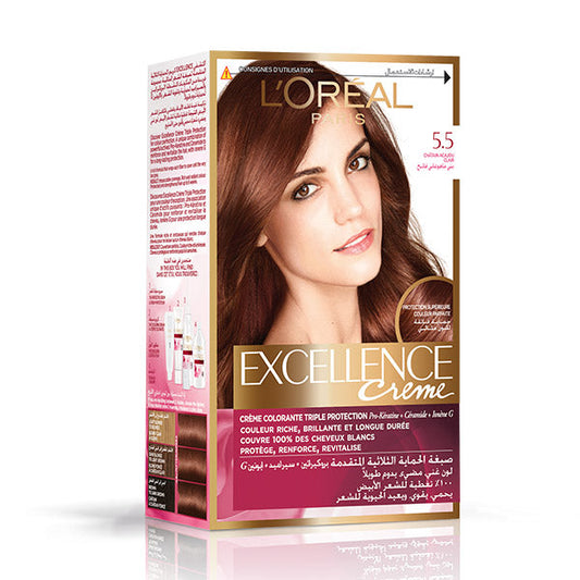 L'Oreal Paris Excellence Crème 5.5 Mahogny Light Brown