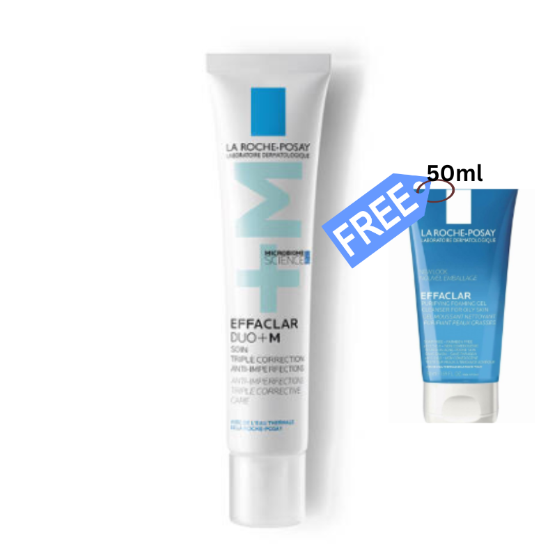 La Roche Posay Effaclar Duo(+) M,40ml+Free Effaclar Gel Moussant Purifiant 50ml