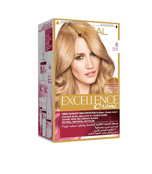 L'Oreal Paris Excellence Crème 8 Light Blonde