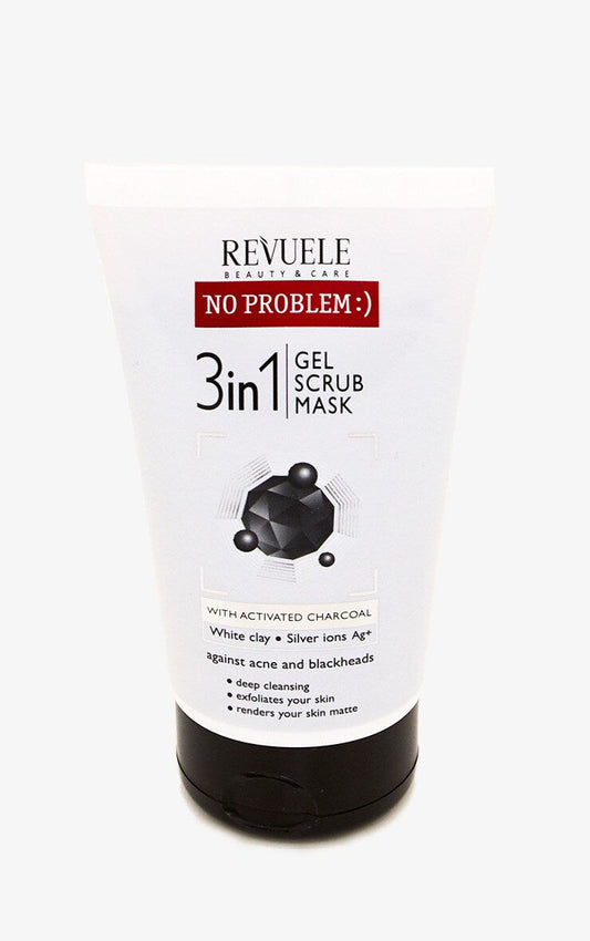 Revuele Charcoal 3 in 1 Gel, Scrub, Mask