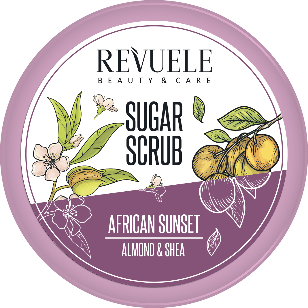 Revuele Sugar Scrub African Sunset Almond & Shea