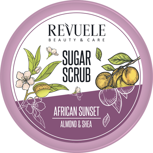 Revuele Sugar Scrub African Sunset Almond & Shea