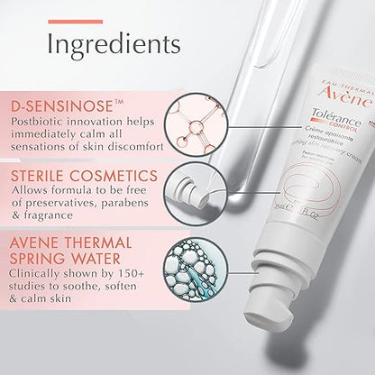 Texture riche de la crème Avène Anti-Redness SPF30 – hydrate, calme les rougeurs et protège des agressions extérieures
