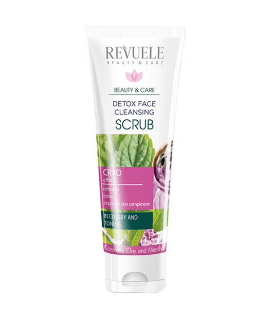 Revuele Detox Face Cleansing Scrub with Cosmetic Clay and Menthol