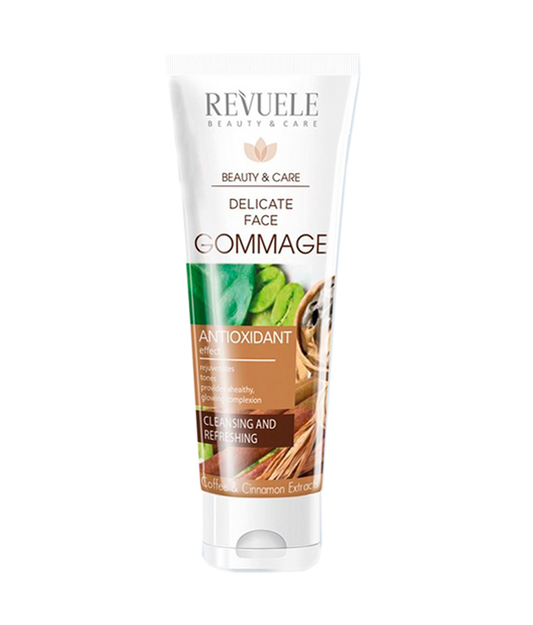 Revuele Delicate Face Gommage with Cafeine, Cosmetic Clay and Cinnamon Extract