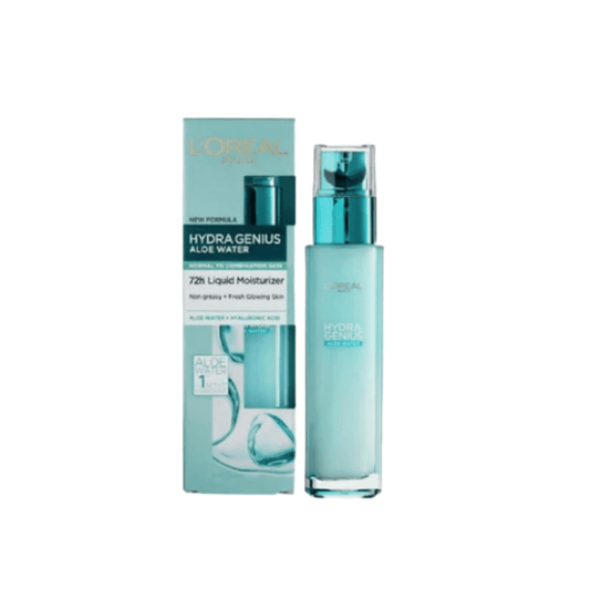 L’Oreal Paris Hydra Genius Daily Liquid Care for normal to combination skin, lightweight hydrating moisturizer with aloe water, 70ml bottle