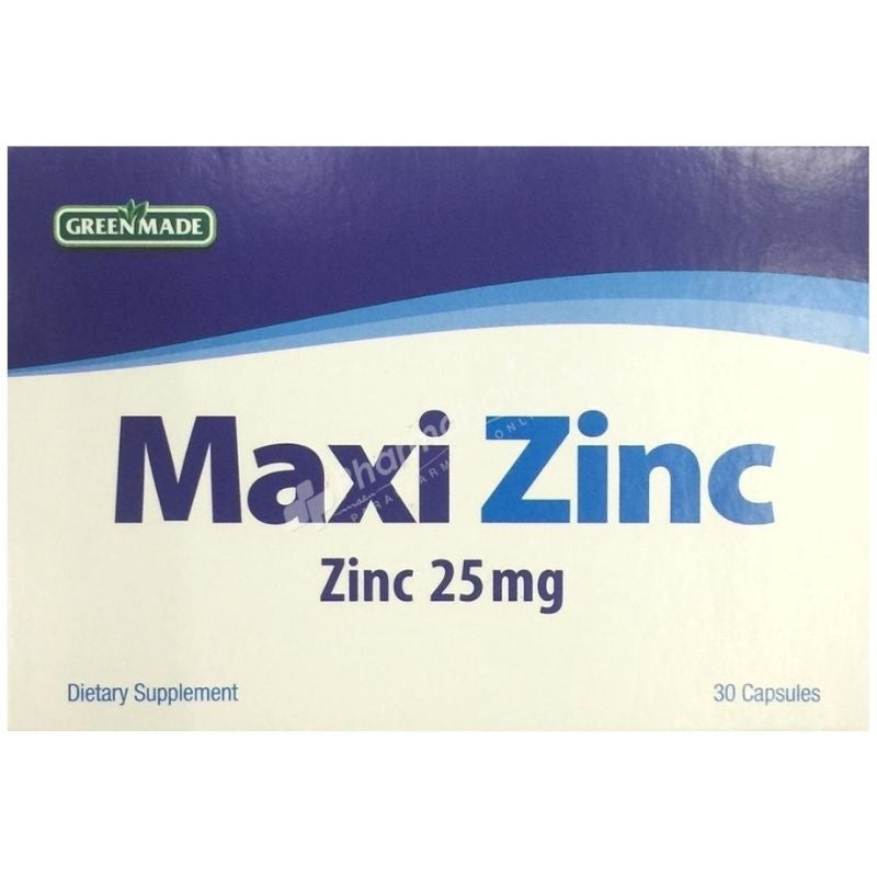 Green Made Maxi Zinc 25 mg 15 Caps