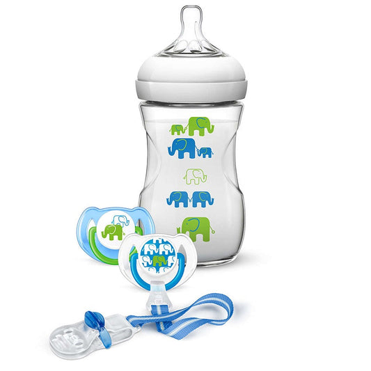 Avent Design Gift Set - Natural Blue / Green Elephant