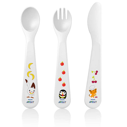 Avent Toddler Knife, Fork and Spoon 18m+