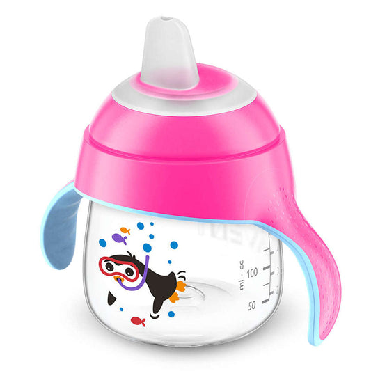 Avent Sip, No Drip Cup 200ml 6m+ Pink