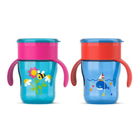 Avent My First Grown Up Cup 260ml 12m+. Red and Purple