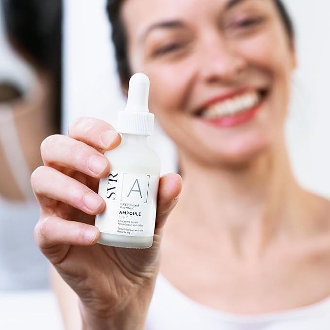 Texture fluide du sérum SVR Ampoule Lift A – soin anti-âge intensif pour une peau plus lisse, plus ferme et éclatante