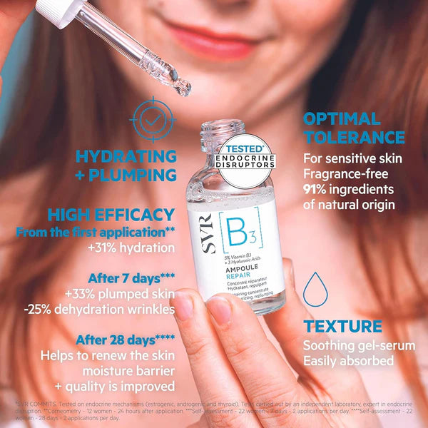 SVR [B3] Repairing Concentrate – sérum réparateur intensif à 5% de niacinamide, apaise, régénère et renforce la barrière cutanée